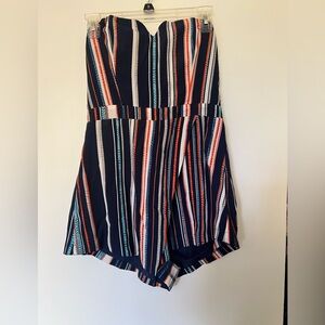 Striped Women's Romper